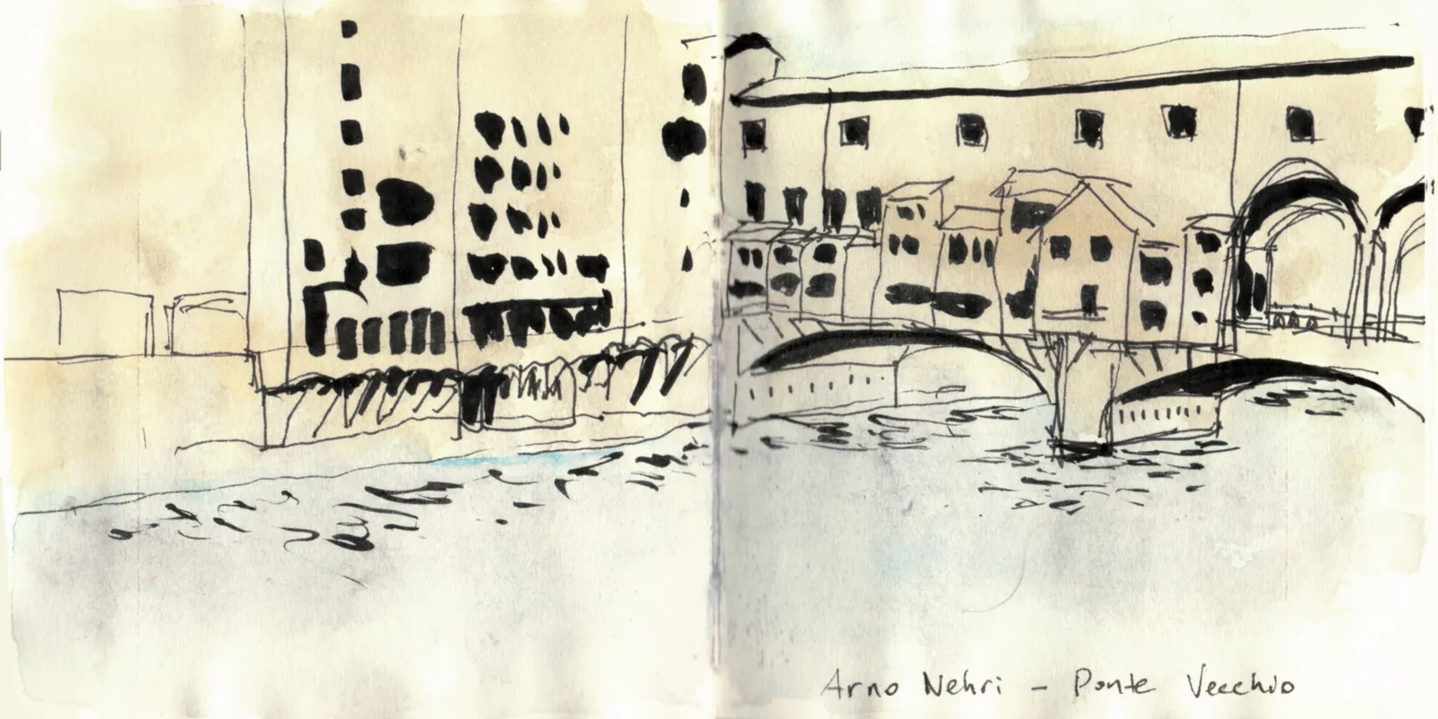 İtalya Seyahatim, sayfa 18: Arno Nehri — Ponte Vecchio