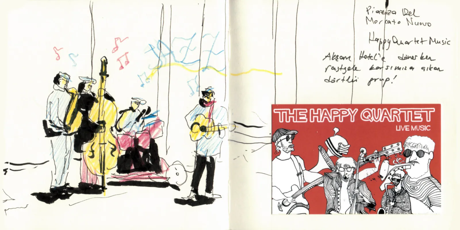 İtalya Seyahatim, sayfa 29: The Happy Quartet — Piazza del Mercato Nuovo
