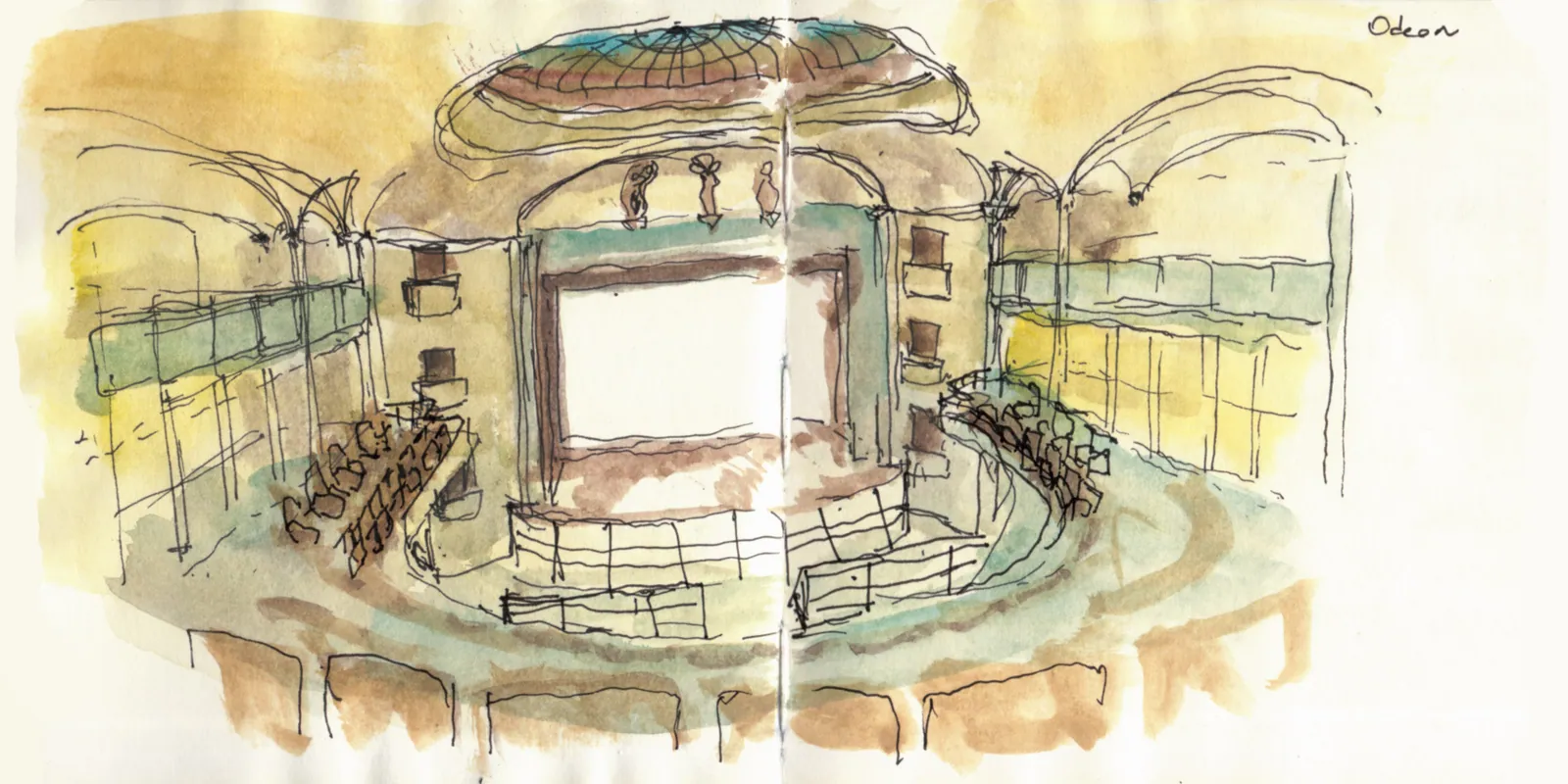 İtalya Seyahatim, sayfa 33: Odeon — sinema ve kitapçı
