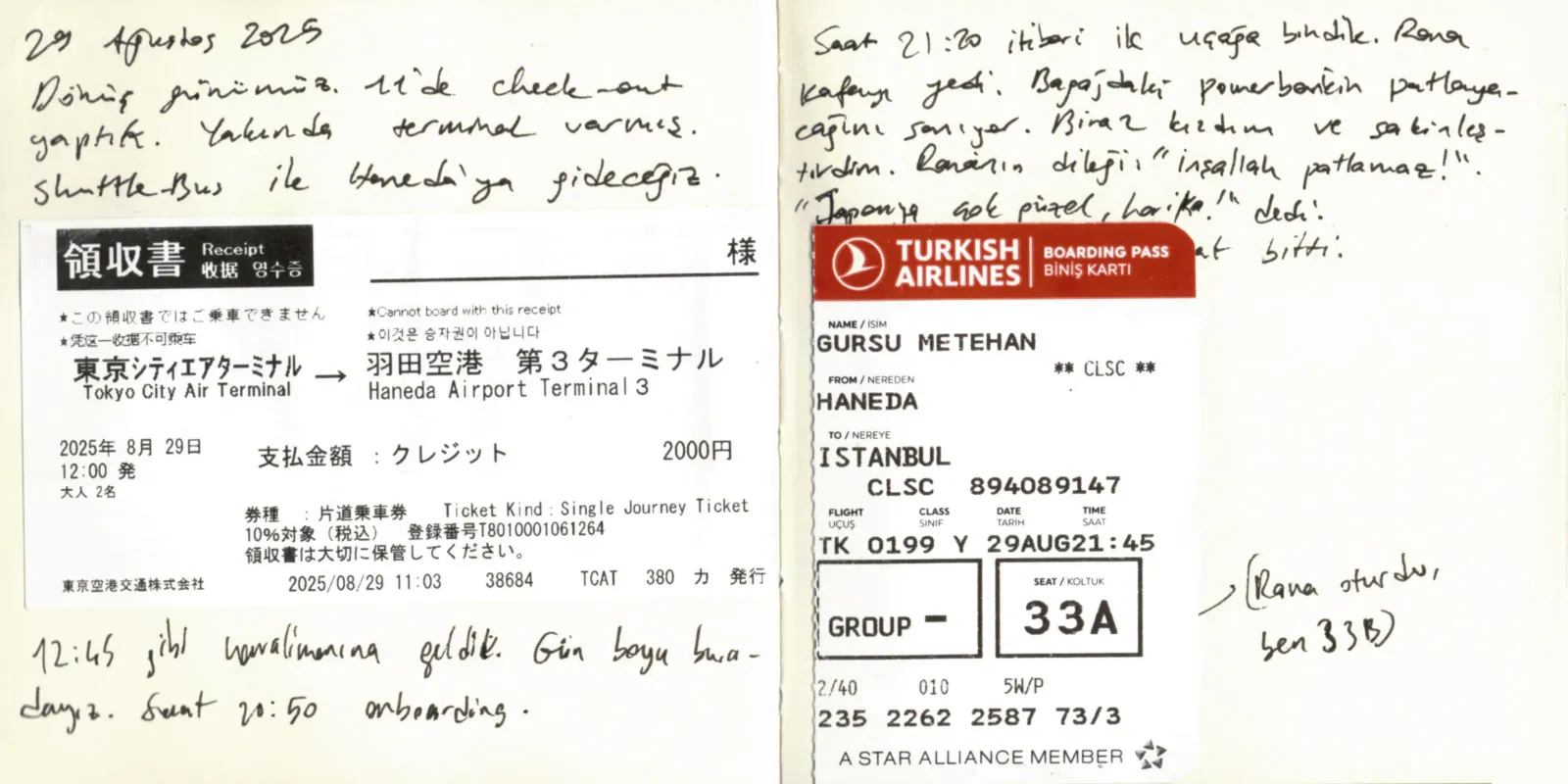 Japonya Seyahatim, sayfa 65: Dönüş — "Japonya çok güzel, harika."